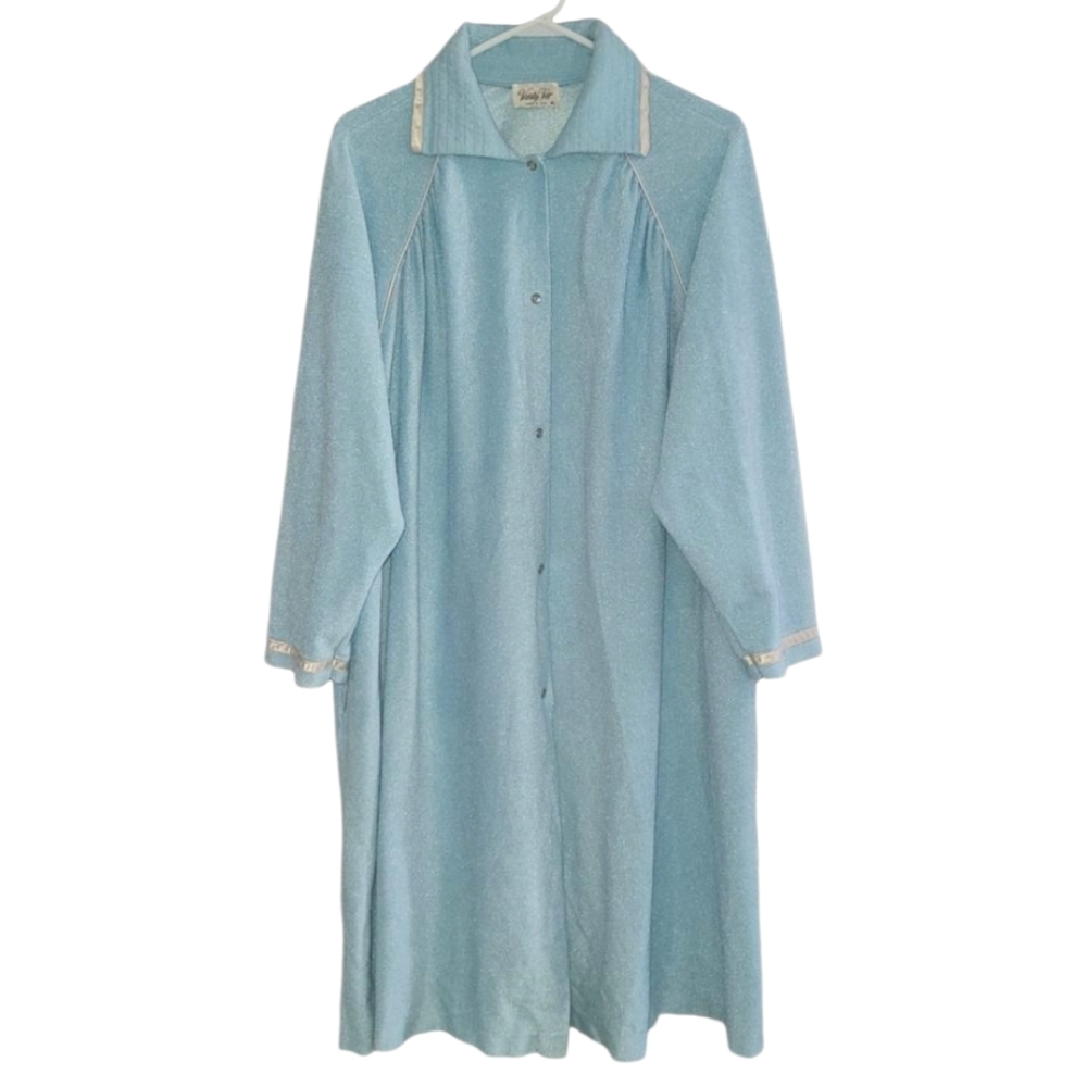 Vanity Fair Robe XL made‎ in USA Light blue